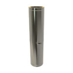 KW Pro Adjustable Length  500mm-880mm Twin Wall Flue Pipe - 4" (100mm)