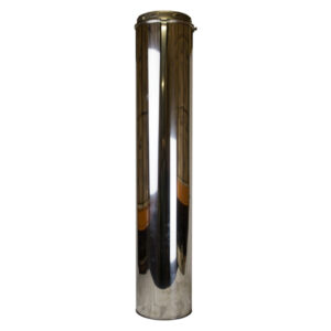 Twin Wall Flue Pipe 1000mm Inc Locking Band Sflue - 5" (125mm)
