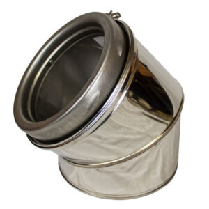 Elbow 45° Inc Locking Band Sflue - 6" (150mm)