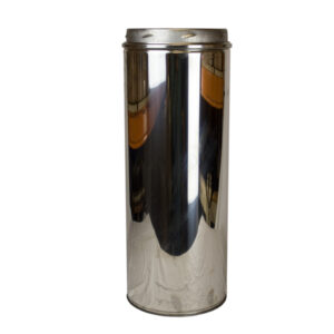Twin Wall Flue Pipe 500mm Pipe Inc Locking Band Sflue - 5" (125mm)