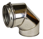 Elbow 90° Inc Locking Band Sflue - 5" (125mm)