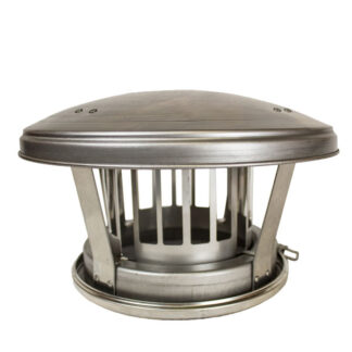 Rain Cap Birdguard Inc Locking Band Sflue - 5" (125mm)