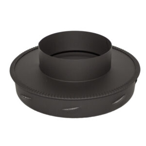 Increasing Adapter To Sflue Black Twin Wall - 5" (125mm) - 6" (150mm)