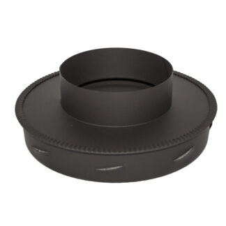 Increasing Adapter To Sflue Black Twin Wall - 5" (125mm) - 6" (150mm)