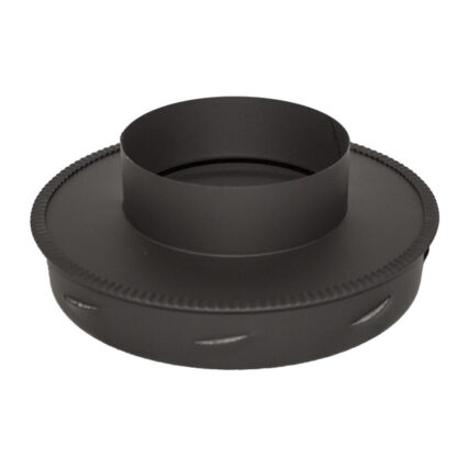 Increasing Adapter To Sflue Black Twin Wall - 5" (125mm) - 6" (150mm)