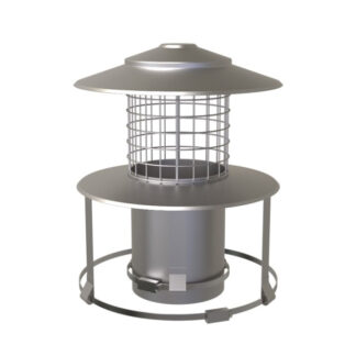 Pot Hanger with rain cap mesh (Stainless Steel) - 5"