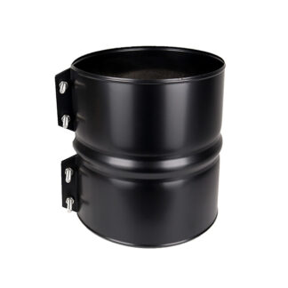 Structural Locking Band For Twin Wall Flue Pipe - 6" (150mm) - Black