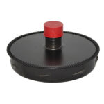 Tee Cap (Locking Plug) With Drain  - 6" (150mm) - Sflue Black