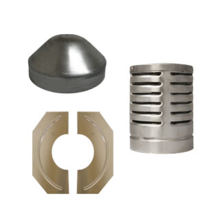 Gas Liner Installation Pack C (Cowl, Clamp Plate & Nose Cone) - 4" (100mm)