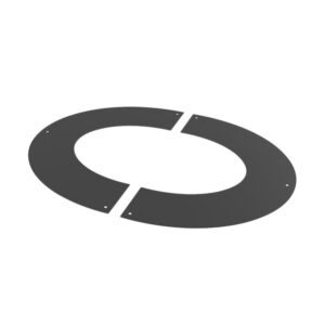 KW Pro 45° Round Finishing Plate - 6" (150mm) - Black