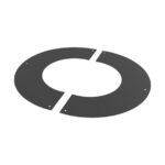 KW Pro 90° Round Finishing Plate - 5" (125mm) - Black