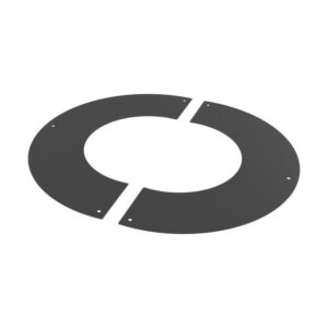 KW Pro 90° Round Finishing Plate - 4" (100mm) -  Black