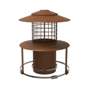 Pot Hanger with rain cap mesh (Terracotta) - 6"