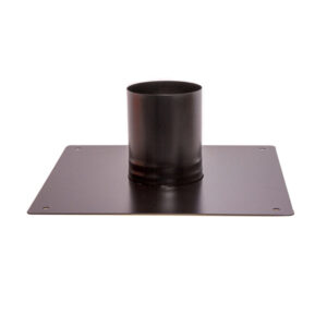 Console Plate With Adapter  - 6" (150mm) - Sflue Black
