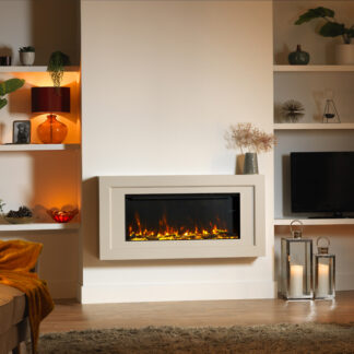 ACR Edgbaston Wall Hanging Fireplace Suite With PR-900e Insert Fire