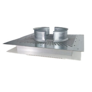 6" (150mm) Ventilated Ceiling Support White Plate Sflue
