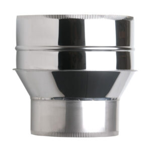 Adapter From Single Wall To Twin Wall Pipe - 5" (125mm)