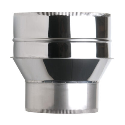Increasing Adapter From Single Wall To Twin Wall Insulated Flue Pipe - 4" (100mm) - 5" (125mm) - Image 2