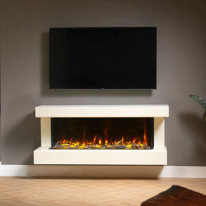 ACR Brindley Wall Hanging Fireplace Suite With PR-1200e Insert Fire