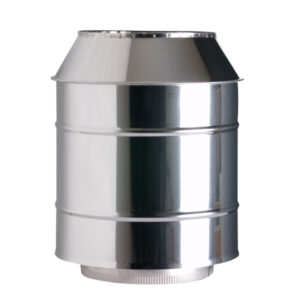Cone Top Cowl For Twin Wall Insulated Flue Pipe - 8" (200mm)