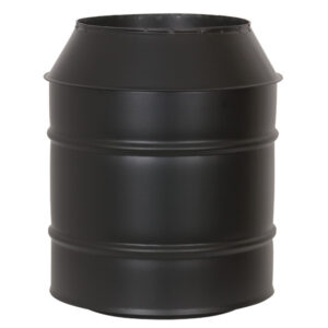Cone Top Cowl - Twin Wall Insulated Flue Pipe - 8" (200mm) - Black