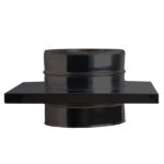 Console Plate - Twin Wall Insulated Flue Pipe - 7" (175mm) - Black