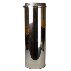 Twin Wall Flue Pipe 350-530mm Adjustable Length Sflue - 6" (150mm)
