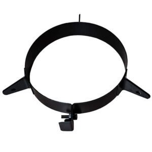 Guy Wire Bracket For Twin Wall Flue Pipe - 6" (150mm) - Black
