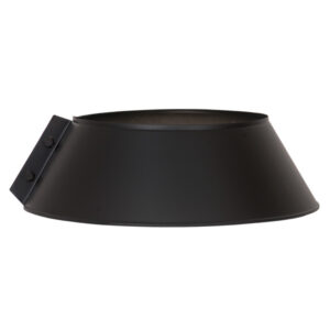 Storm Collar For Twin Wall Flue Pipe - 6" (150mm) - Black
