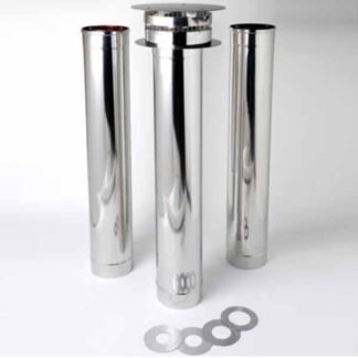 Stovax Balanced Flue Kit - Top Exit, Vertical (All Loft & Vogue Midi T)