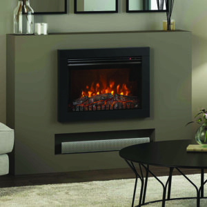 Be Modern Adali Wall Mounted Electric Fire - Matt Black