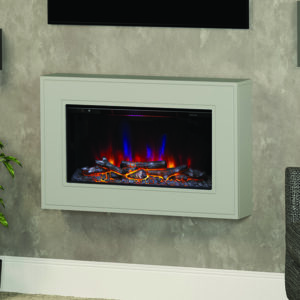 Be Modern Albali Wall Mounted Electric Fire - Stone