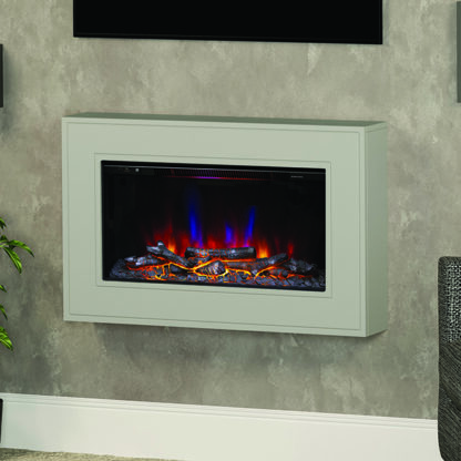 Be Modern Albali Wall Mounted Electric Fire - Stone