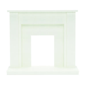 Be Modern Elda Marble Fire Surround - Rebate 45mm - White