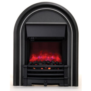 Be Modern Abbey Inset LED Electric Fire With Coal Effect - Black