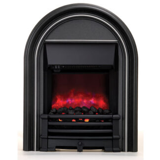 Be Modern Abbey Inset LED Electric Fire With Coal Effect - Black