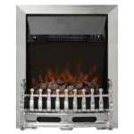 Be Modern Bayden Inset LED Electric Fire With Coal Effect - Chrome