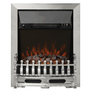 Be Modern Bayden Inset LED Electric Fire With Coal Effect - Chrome