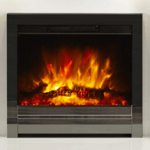 Be Modern Beam 22" Inset LED Electric Fire - Black Nickel