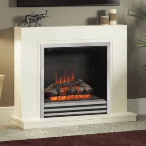 Be Modern Colby 38" Soft White Electric Fireplace - Chrome Fire Finish