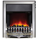 Be Modern Fazer Inset LED Electric Fire With Coal Effect - Chrome