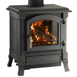 Nestor Martin Harmony 13 SE - 4.9kw Defra Multifuel Stove with Nickel Handle - Rear Exit
