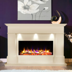 Celsi Ultiflame VR Adour Elite Illumia 33" Electric MDF Suite - Smooth Cream