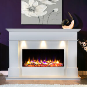Celsi Ultiflame VR Adour Elite Illumia 33" Electric MDF Suite - Smooth White