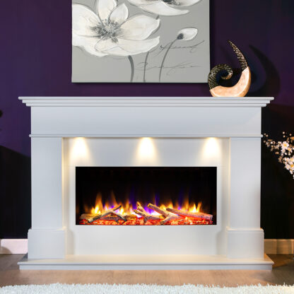 Celsi Ultiflame VR Adour Elite Illumia 33" Electric MDF Suite - Smooth White