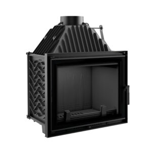 Kratki Amelia 21kw Inset Wood Burning Stove With Black Glass Edge - AMELIA/DECO