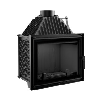 Kratki Amelia 21kw Inset Wood Burning Stove With Black Glass Edge - AMELIA/DECO