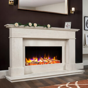 Celsi Ultiflame VR 58" Avignon Elite Electric Limestone Suite