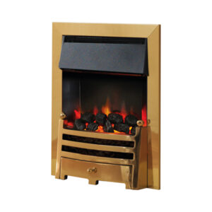 Pure Glow Bauhaus Illusion Antique Inset Electric Fire - Log or Coal