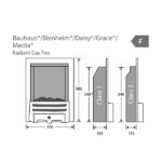 Pure Glow Grace Inset Gas Fire - Satin